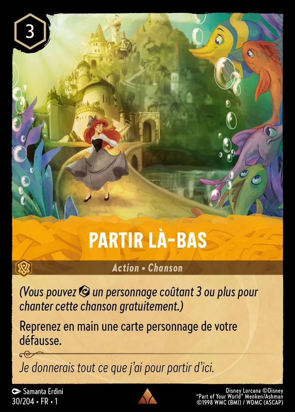 Partir là-bas — Disney Lorcana Action card from The First Chapter