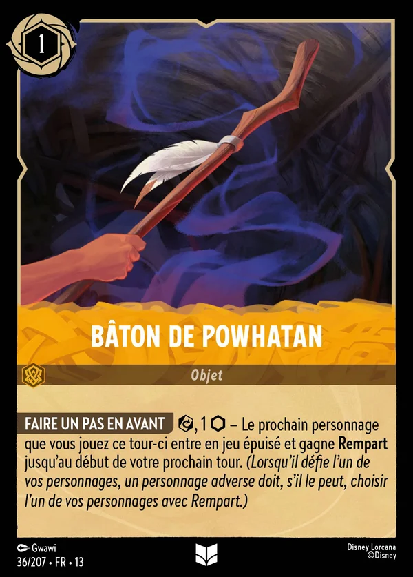 Bâton de Powhatan — Disney Lorcana Objet card from Attack of the Vine!