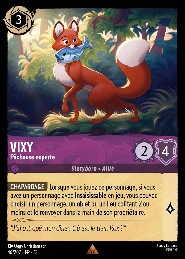 Vixy - Pêcheuse experte — Disney Lorcana Personnage card from Attack of the Vine!