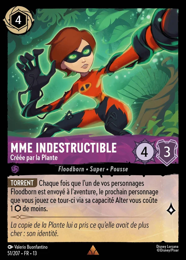 Mme Indestructible - Créée par la Plante — Disney Lorcana Personnage card from Attack of the Vine!