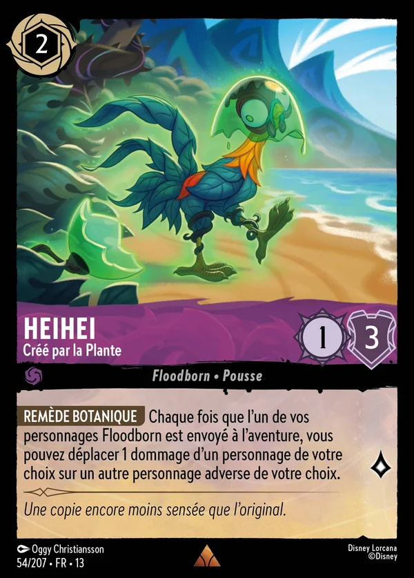 Heihei - Créé par la Plante — Disney Lorcana Personnage card from Attack of the Vine!