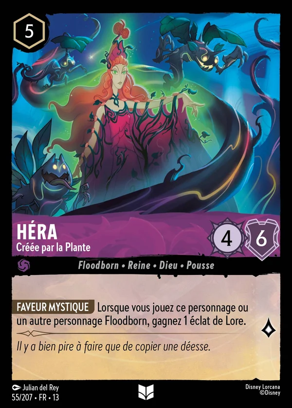 Héra - Créée par la Plante — Disney Lorcana Personnage card from Attack of the Vine!
