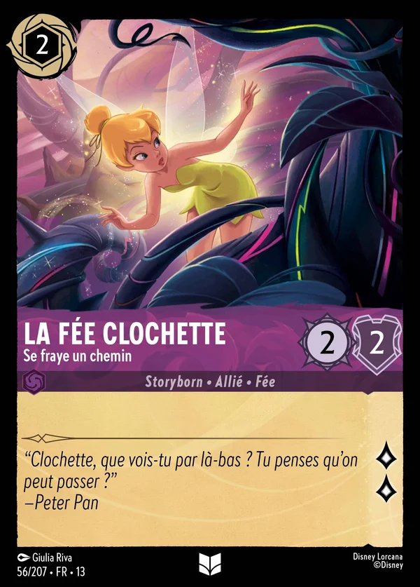 La Fée Clochette - Se fraye un chemin — Disney Lorcana Personnage card from Attack of the Vine!