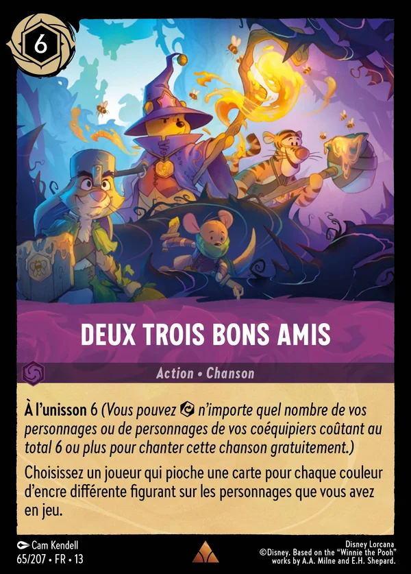 Deux trois bons amis — Disney Lorcana Action card from Attack of the Vine!