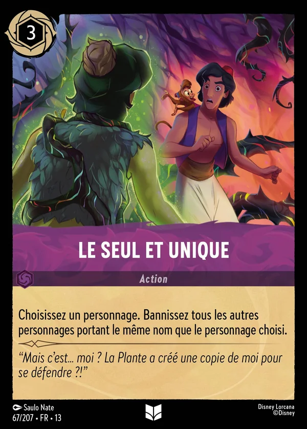 Le seul et unique — Disney Lorcana Action card from Attack of the Vine!