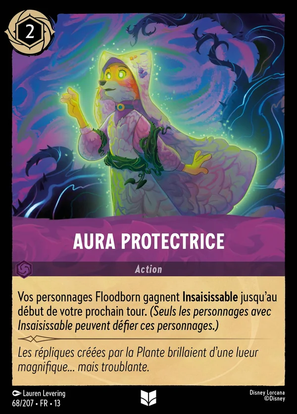 Aura protectrice — Disney Lorcana Action card from Attack of the Vine!