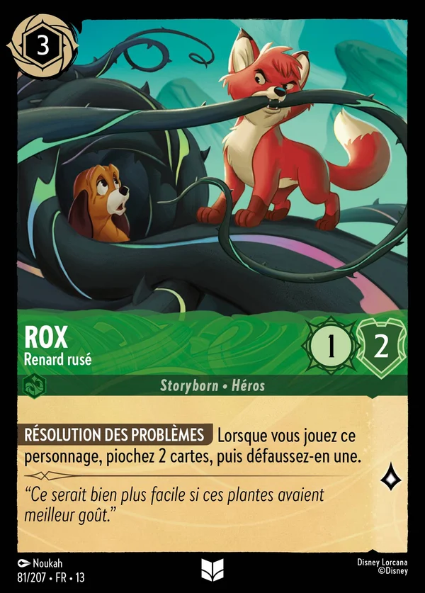 Rox - Renard rusé — Disney Lorcana Personnage card from Attack of the Vine!