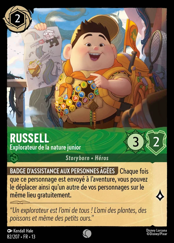 Russell - Explorateur de la nature junior — Disney Lorcana Personnage card from Attack of the Vine!