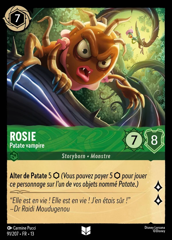 Rosie - Patate vampire — Disney Lorcana Personnage card from Attack of the Vine!