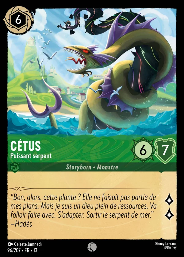 Cétus - Puissant serpent — Disney Lorcana Personnage card from Attack of the Vine!