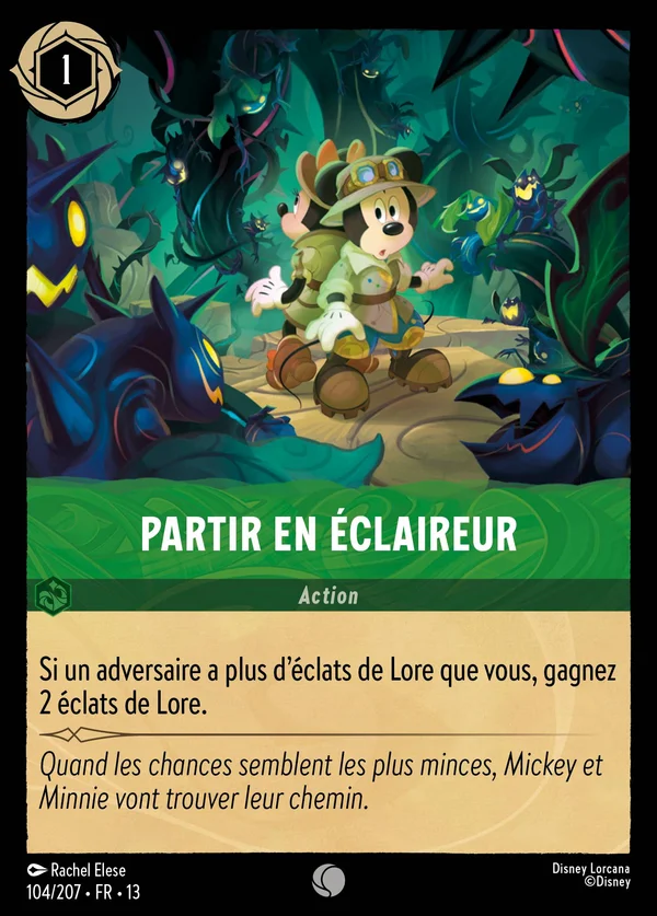 Partir en éclaireur — Disney Lorcana Action card from Attack of the Vine!