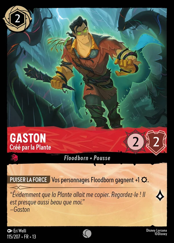 Gaston - Créé par la Plante — Disney Lorcana Personnage card from Attack of the Vine!