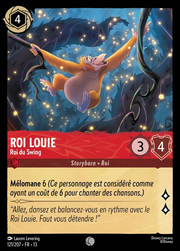 Roi Louie - Roi du Swing — Disney Lorcana Personnage card from Attack of the Vine!