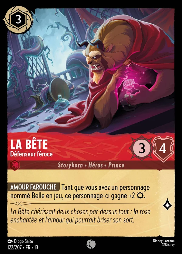 La Bête - Défenseur féroce — Disney Lorcana Personnage card from Attack of the Vine!