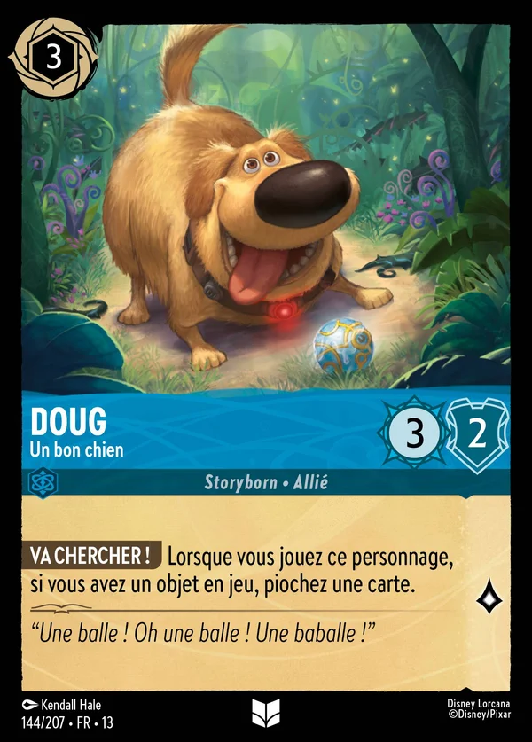 Doug - Un bon chien — Disney Lorcana Personnage card from Attack of the Vine!