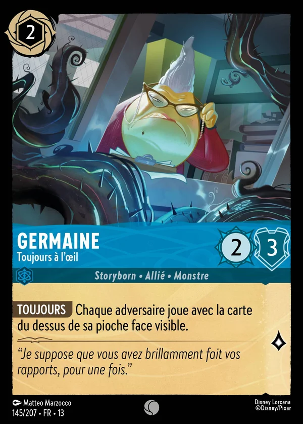 Germaine - Toujours à l'œil — Disney Lorcana Personnage card from Attack of the Vine!
