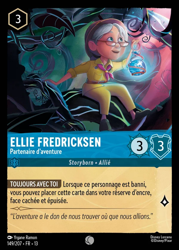 Ellie Fredricksen - Partenaire d'aventure — Disney Lorcana Personnage card from Attack of the Vine!