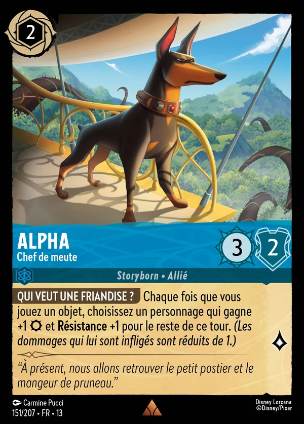 Alpha - Chef de meute — Disney Lorcana Personnage card from Attack of the Vine!