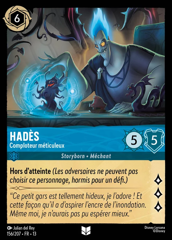 Hadès - Comploteur méticuleux — Disney Lorcana Personnage card from Attack of the Vine!