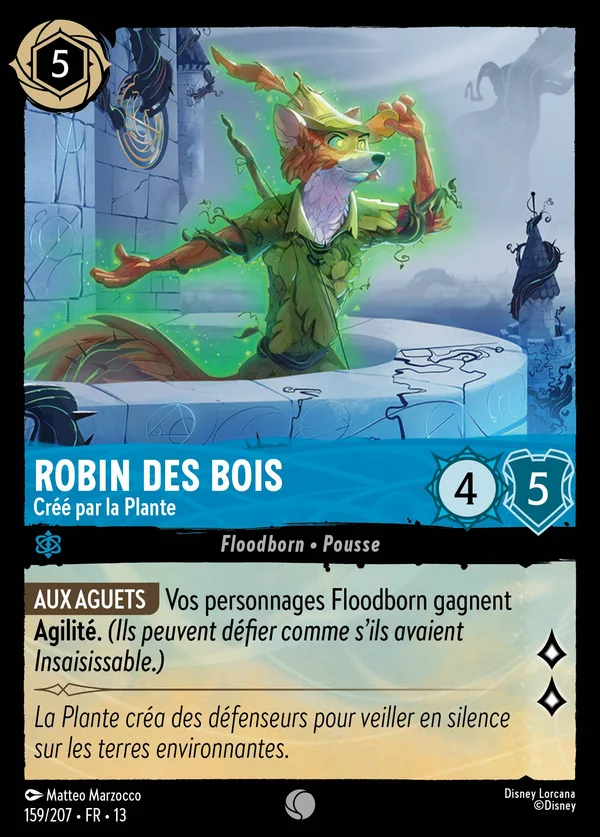 Robin des Bois - Créé par la Plante — Disney Lorcana Personnage card from Attack of the Vine!