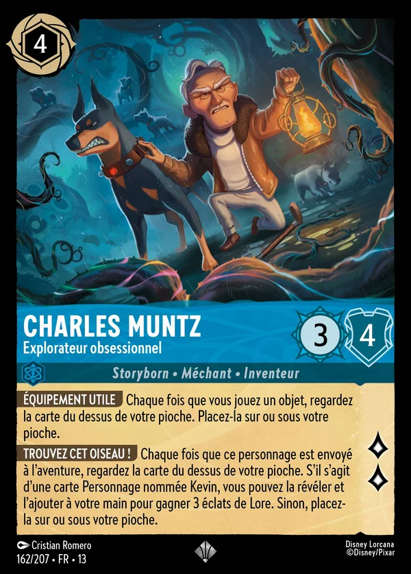 Charles Muntz - Explorateur obsessionnel — Disney Lorcana Personnage card from Attack of the Vine!