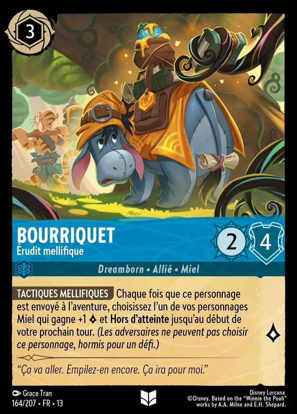 Bourriquet - Érudit mellifique — Disney Lorcana Personnage card from Attack of the Vine!