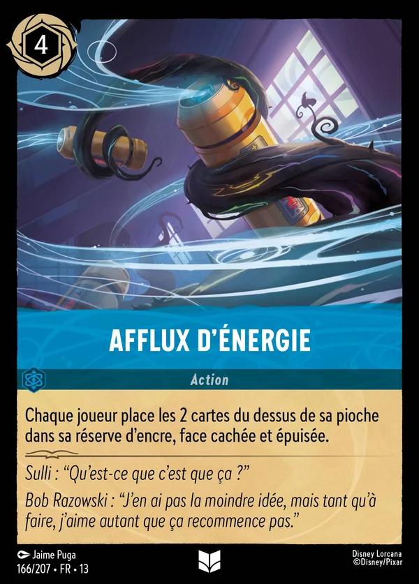 Afflux d'énergie — Disney Lorcana Action card from Attack of the Vine!