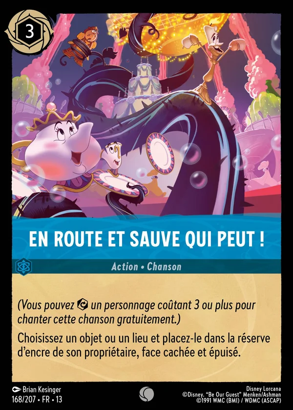 En route et sauve qui peut ! — Disney Lorcana Action card from Attack of the Vine!