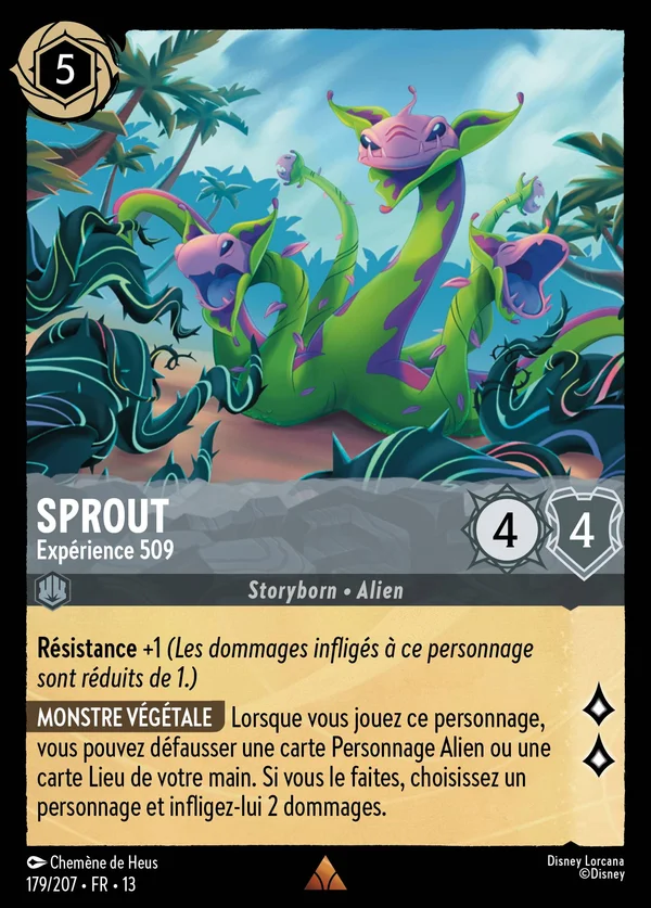 Sprout - Expérience 509 — Disney Lorcana Personnage card from Attack of the Vine!