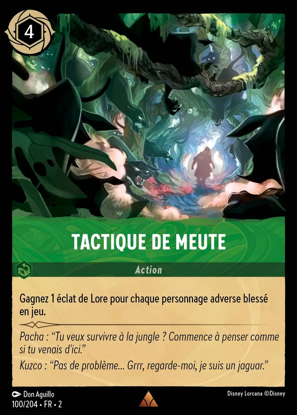 Tactique de meute — Disney Lorcana Action card from Rise of the Floodborn