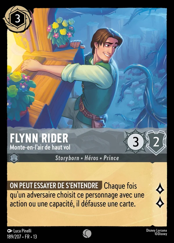 Flynn Rider - Monte-en-l'air de haut vol — Disney Lorcana Personnage card from Attack of the Vine!