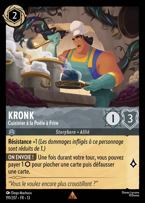 Kronk - Cuisinier à la Poêle à Frire — Disney Lorcana Personnage card from Attack of the Vine!