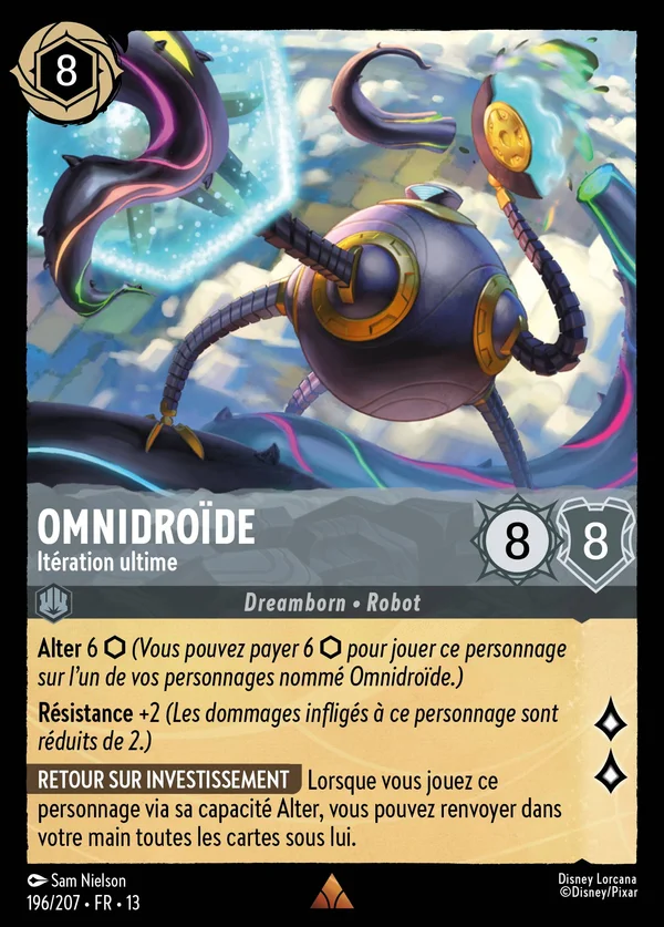 Omnidroïde - Itération ultime — Disney Lorcana Personnage card from Attack of the Vine!
