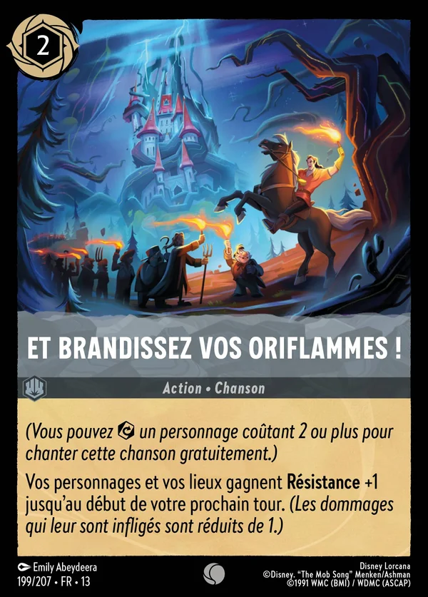 Et brandissez vos oriflammes ! — Disney Lorcana Action card from Attack of the Vine!