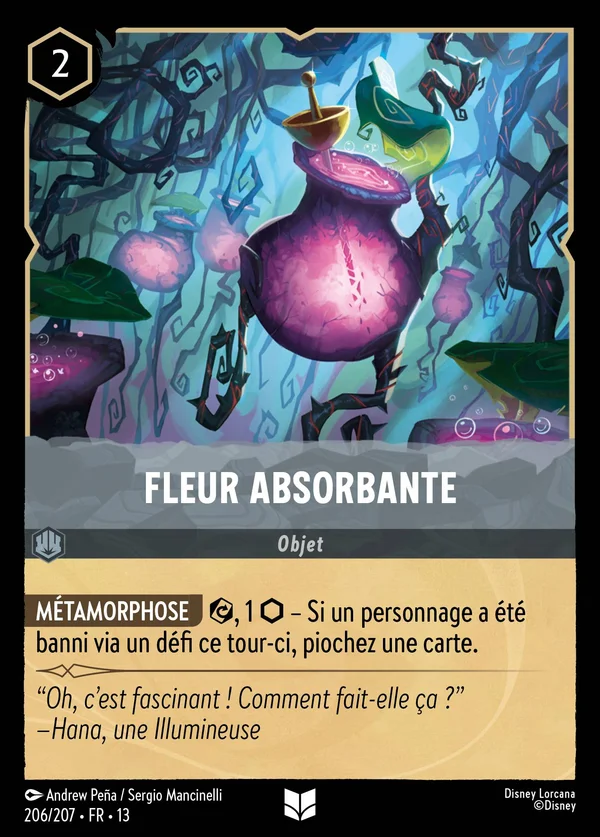 Fleur absorbante — Disney Lorcana Objet card from Attack of the Vine!