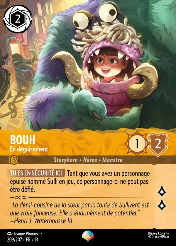 Bouh - En déguisement — Disney Lorcana Personnage card from Attack of the Vine!