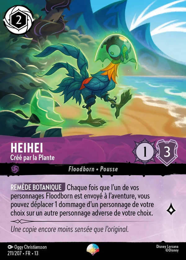 Heihei - Créé par la Plante — Disney Lorcana Personnage card from Attack of the Vine!