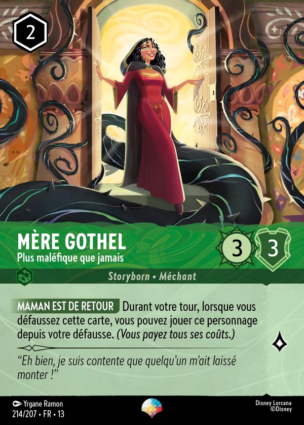 Mère Gothel - Plus maléfique que jamais — Disney Lorcana Personnage card from Attack of the Vine!