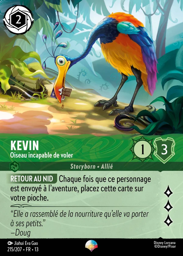 Kevin - Oiseau incapable de voler — Disney Lorcana Personnage card from Attack of the Vine!