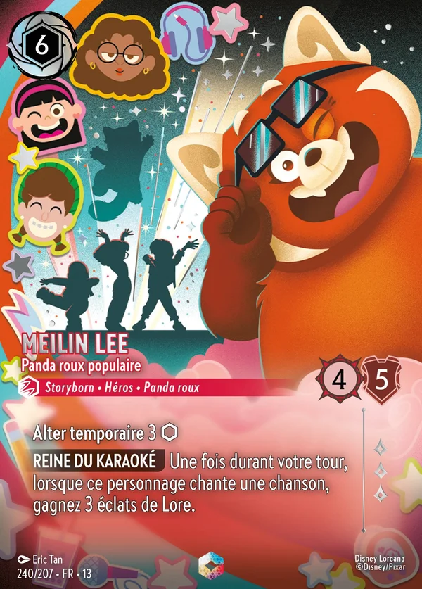 Meilin Lee - Panda roux populaire — Disney Lorcana Personnage card from Attack of the Vine!
