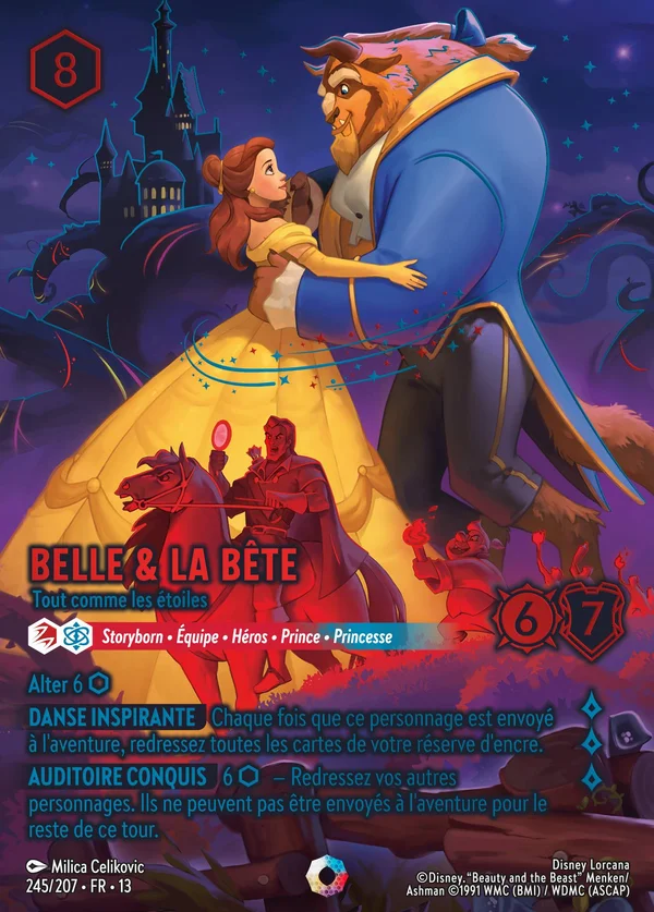 Belle & La Bête - Tout comme les étoiles — Disney Lorcana Personnage card from Attack of the Vine!