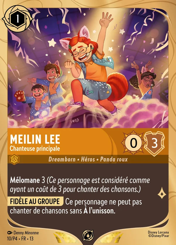 Meilin Lee - Chanteuse principale — Disney Lorcana Personnage card from Attack of the Vine!
