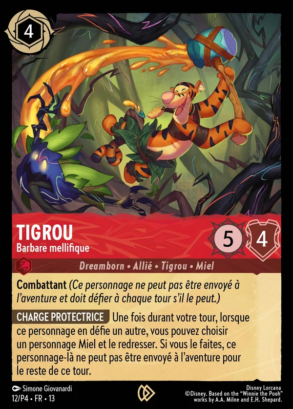 Tigrou - Barbare mellifique — Disney Lorcana Personnage card from Attack of the Vine!