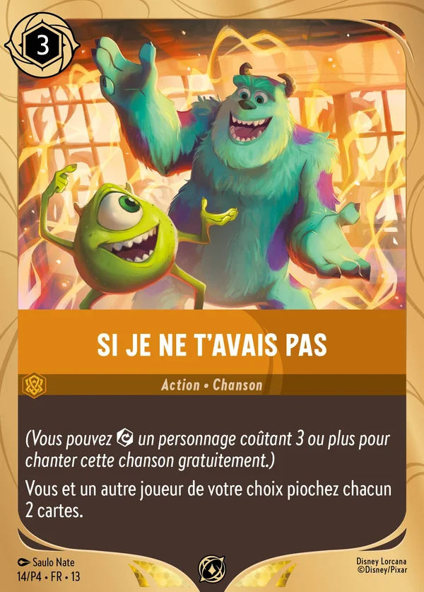 Si je ne t'avais pas — Disney Lorcana Action card from Attack of the Vine!