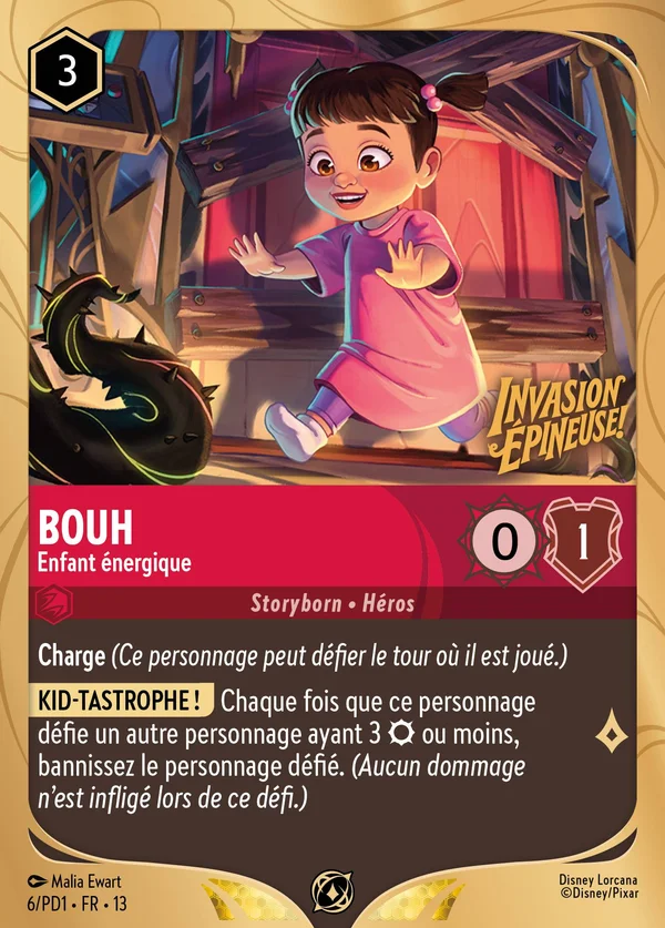 Bouh - Enfant énergique — Disney Lorcana Personnage card from Attack of the Vine!