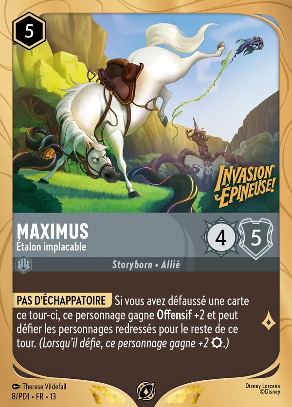 Maximus - Étalon implacable — Disney Lorcana Personnage card from Attack of the Vine!