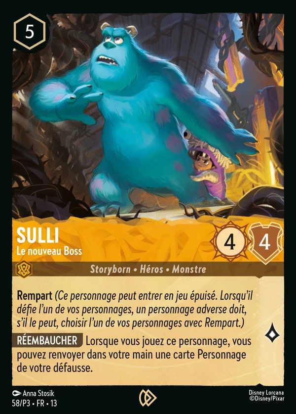 Sulli - Le nouveau Boss — Disney Lorcana Personnage card from Attack of the Vine!