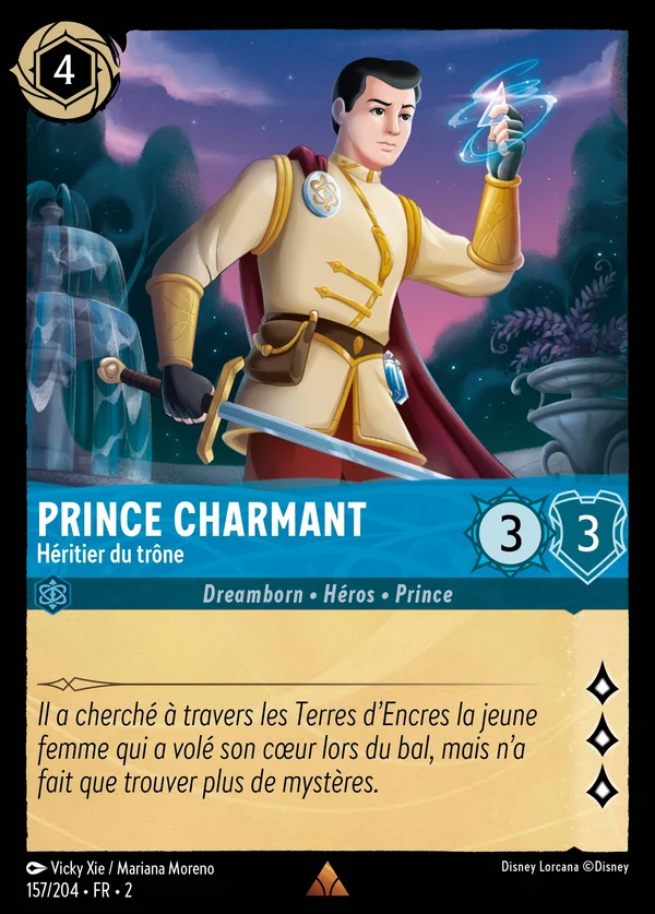 Prince charmant - Héritier du trône — Disney Lorcana Personnage card from Rise of the Floodborn