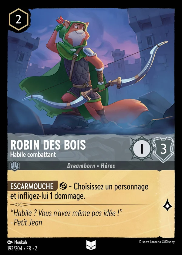 Robin des Bois - Habile combattant — Disney Lorcana Personnage card from Rise of the Floodborn