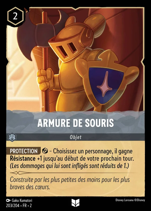 Armure de souris — Disney Lorcana Objet card from Rise of the Floodborn